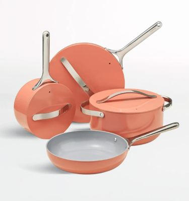 Caraway 12-piece non-stick ceramic cookware set