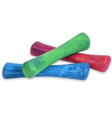 Eco-friendly West Paw Seaflex Drifty dog toy made from recycled ocean plastic.