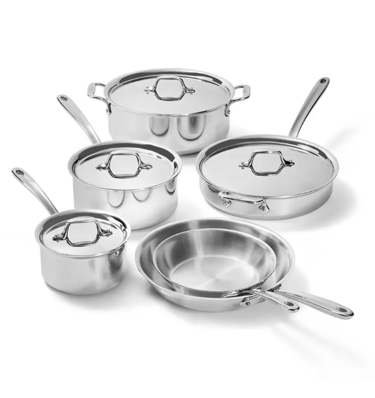 All-Clad D3 10-piece stainless steel cookware set