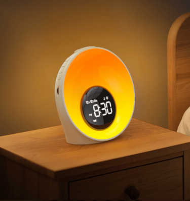 AFEXOA sunrise alarm clock with light and white noise