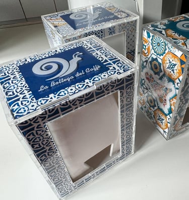 Porta tovaglioli Bar personalizzati in plexiglass