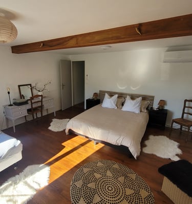 Chambre Nicole et Germain Lit Double 160x200 et lit simple