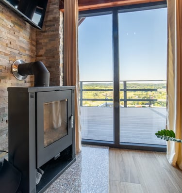 a television set up in a living room with a television and a television