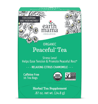 Earth Mama Organic Peaceful Tea for relaxation