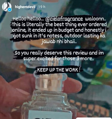 cielo fragrances best long lasting perfume impressions in karachi
