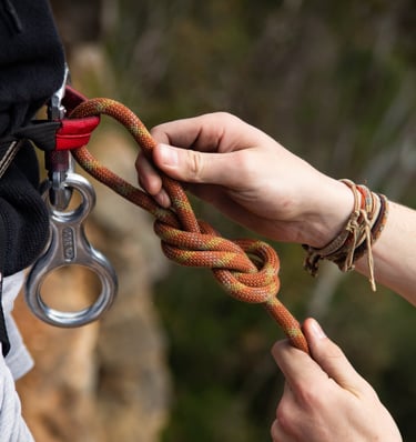 Students learning teamwork and resilience through outdoor education activities in South Australia.