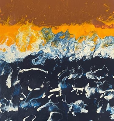 Tempest - Tableau art abstrait - art contemporain - acrylique sur toile