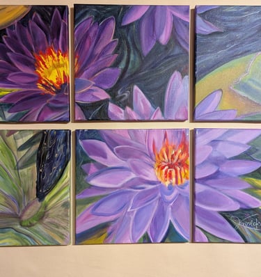 Tower Grove park, polyptych, Julie krovicka, mural;ist,