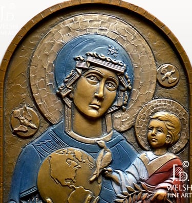 Peace on Earth - Byzantine style - Icon - Sacred art - Jeremiah D. Welsh - JD Welsh Fine Art