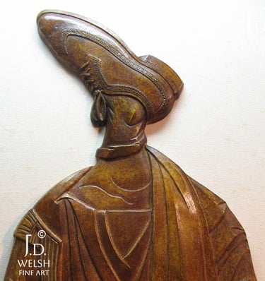 Wingtip Icon - Surrealism - icon - satire - sacred art - Jeremiah D Welsh - JD Welsh Fine Art