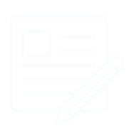 An icon with transparent background representing the concept blog on website
