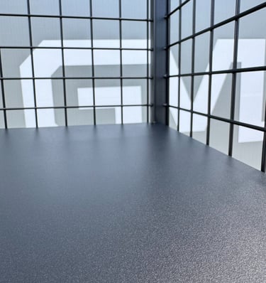 Struktūrinis paviršius po miltelinio dažymo