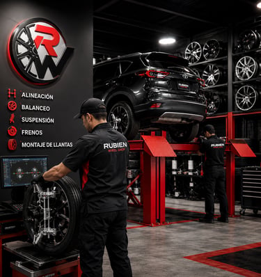 Taller especializado en llantas, rines, suspensión y frenos para automóviles y camionetas.