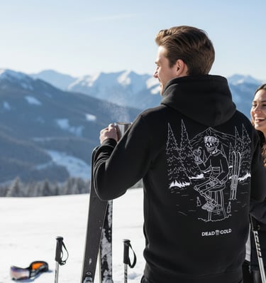Dead Cold ski brand après-ski lifestyle in the mountains
