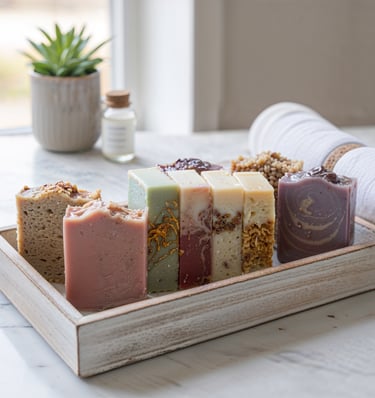 Handmade organic soaps