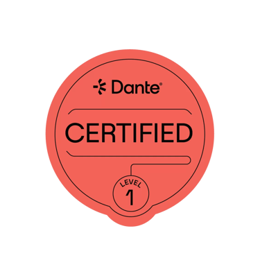 Dante Certification Level 1 Seal