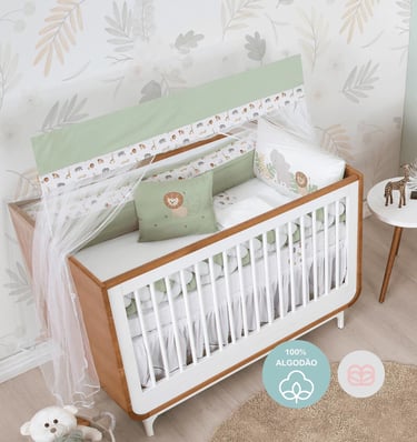 Berço Menino 9 peças Afeto Som da Floresta