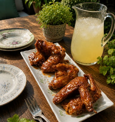 Crispy fried Lemon Chili Wings