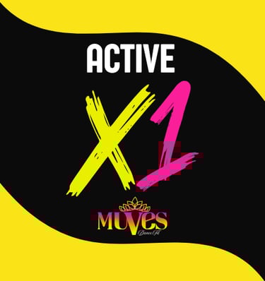 Shows the name of the Active plan membership, 1x a week zumba lesson