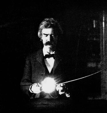 Mark Twain chez Nicolas Tesla