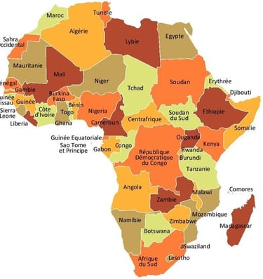 carte de l'afrique