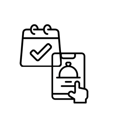 A reservation and online ordering icon linking to /reservation online order page.