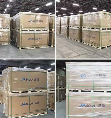 JA Solar Panel Pallet