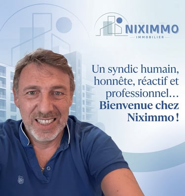 je veux une image qui représente ça : Un syndic humain, honnête, réactif et professionnel...bienvenu