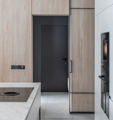 Modern private residence interior in Kaunas District