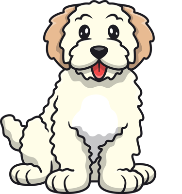fluffy cute dog