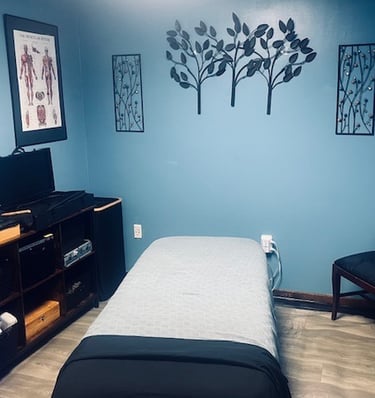 Therapeutic Massage and Holistic Bodywork Treatment Room