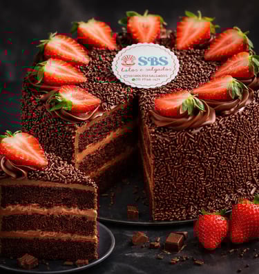 Brigadeiro com Morango