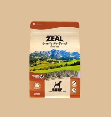 Zeal Canada Air‑Dried Food Beef Recipe for Dogs