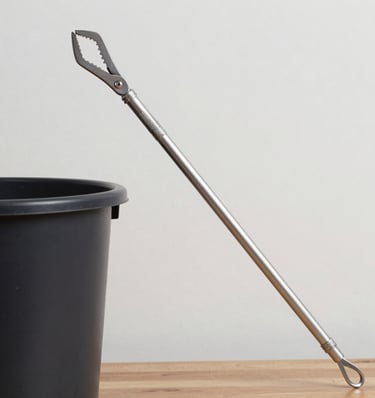 white plastic bucket on wet ground