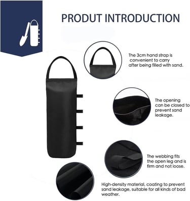112 LBS Canopy Weights Sand Bags for Canopy Outdoor Advertising Tent Sunshade Fixed Windproof Pop up