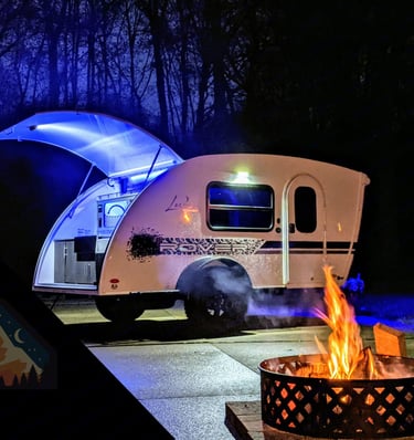 Carvan America In An Overland Trailer