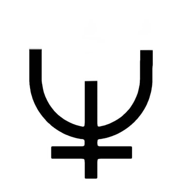 lvf.lvx logo alchemical symbol of neptume alchemy author poetry art