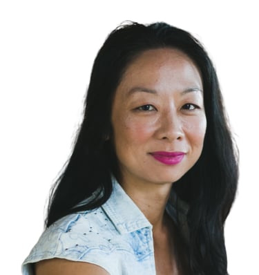 elisa choy qhht practitioner smiling pink lipstick