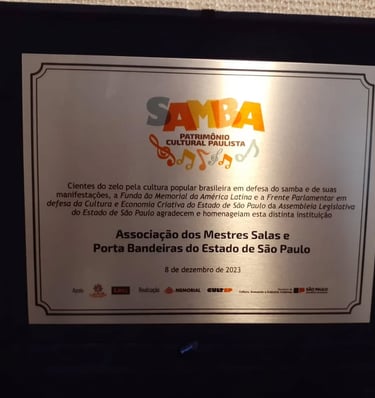placa de homenagem a AMESPBEESP 