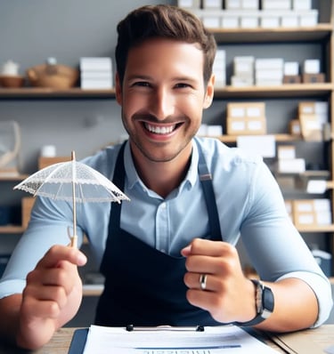 un artisan retrouve le sourire gràce à sa prévoyance négociée par Jelem Courtage