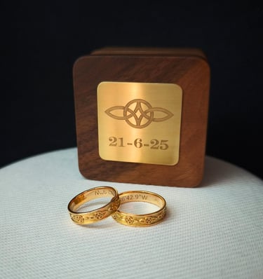 Alianza de boda personalizada