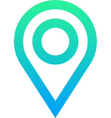 line art of a map point