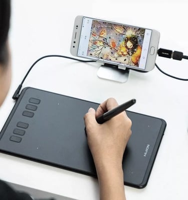 Tabletas gráficas Huion, cómoda, profesional para dibujantes, artistas, principiantes, profesores