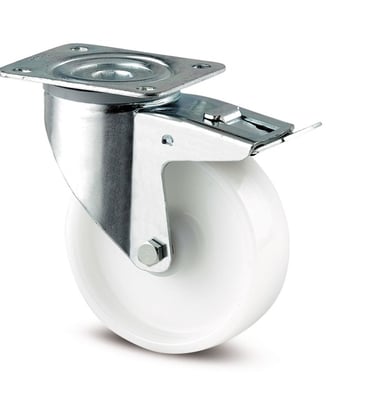 "Heavy duty PU caster wheels for industrial and furniture use - Alok Plastics"