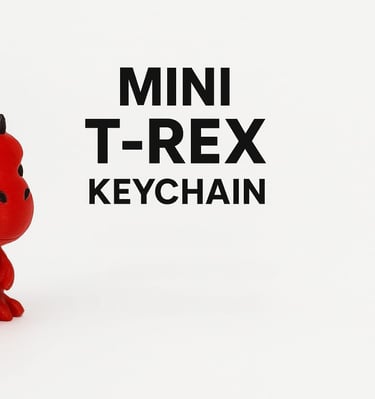 Keychain, Mini Angry Dino, 3D baskı, Anahtarlık