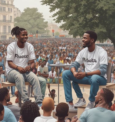 a white toy with a black nose