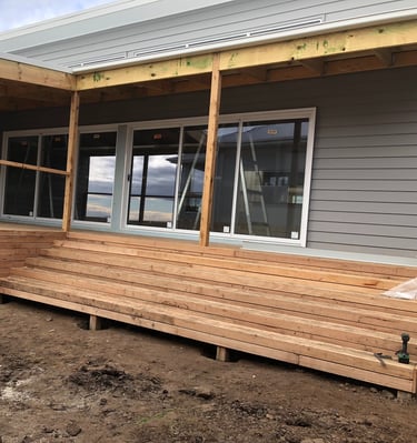 Deck and stairs by Dylan Ludbrook carpentry in Geelong