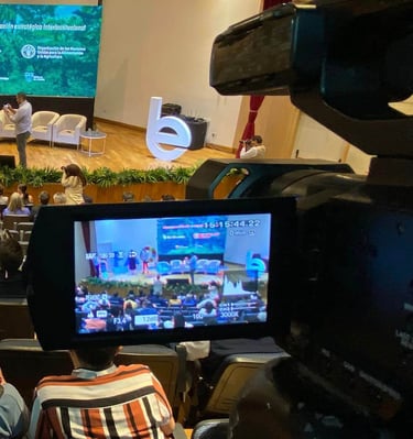 Grabación de evento FAO con publico presente y pantalla led