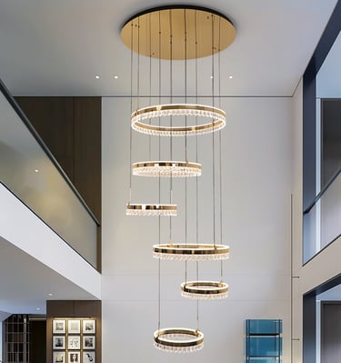 new design crystal chandelier for townhouse