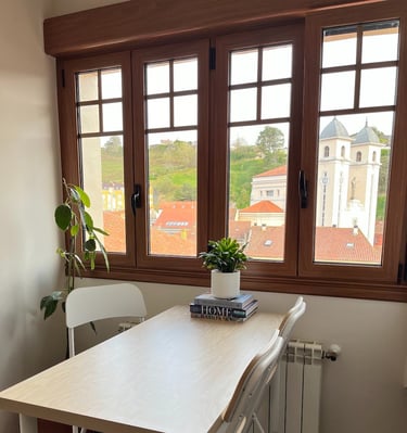 The apartment has high speed internet for working when needed. And while enjoying this view.